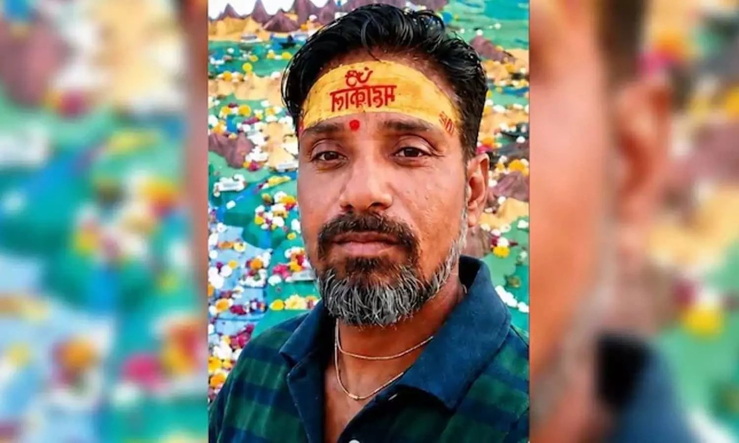 Police investigate bathroom burial murder case in Agra.