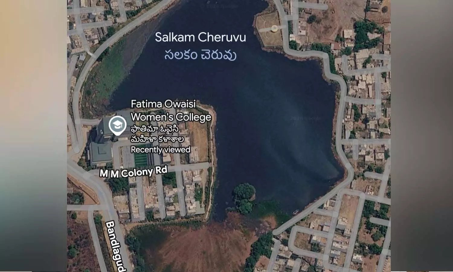 Telangana High Court hearing Salkam Cheruvu encroachment case.