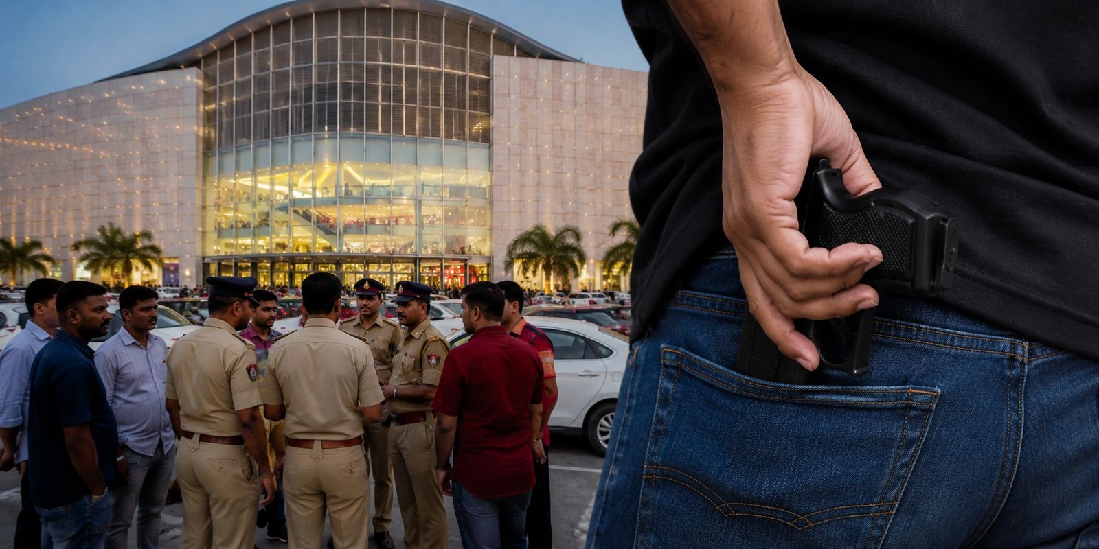Police investigating gun scare at Hyderabad Lulu Mall.
