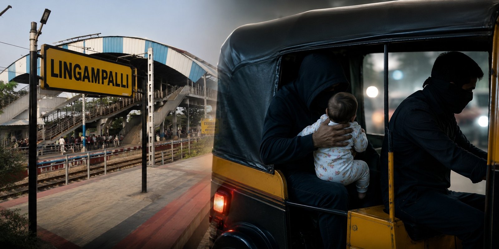 A one-month-old baby was abducted from the mother's lap.