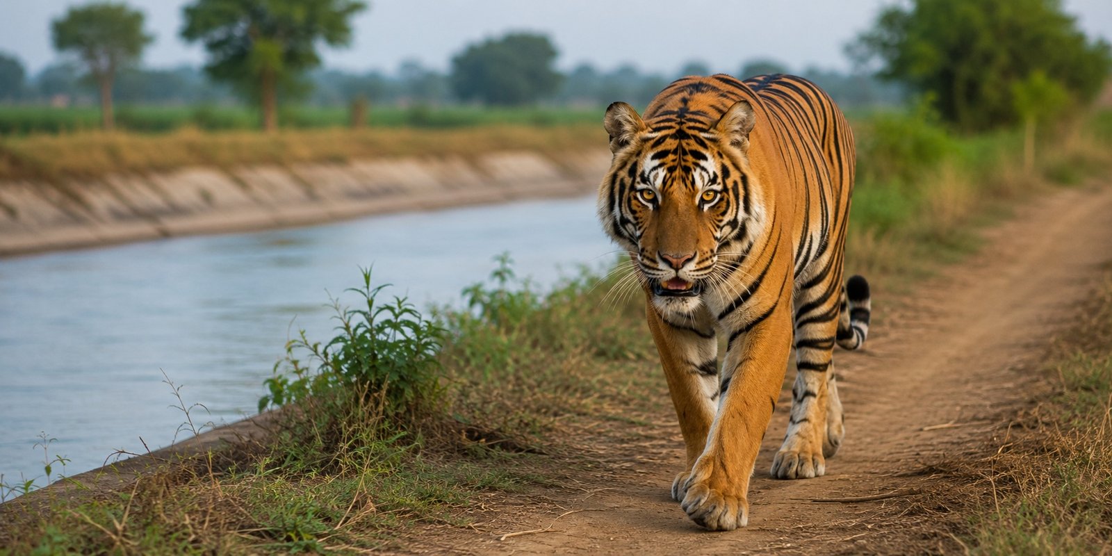 Tiger movement near Bonthalapalli alerts villagers.