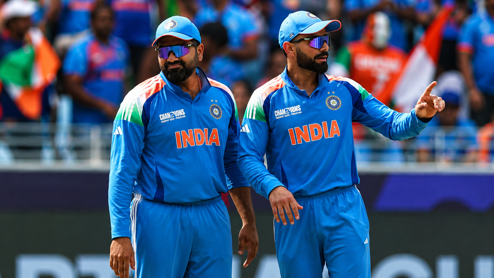 Virat Kohli Rohit Sharma and Ravichandran Ashwin