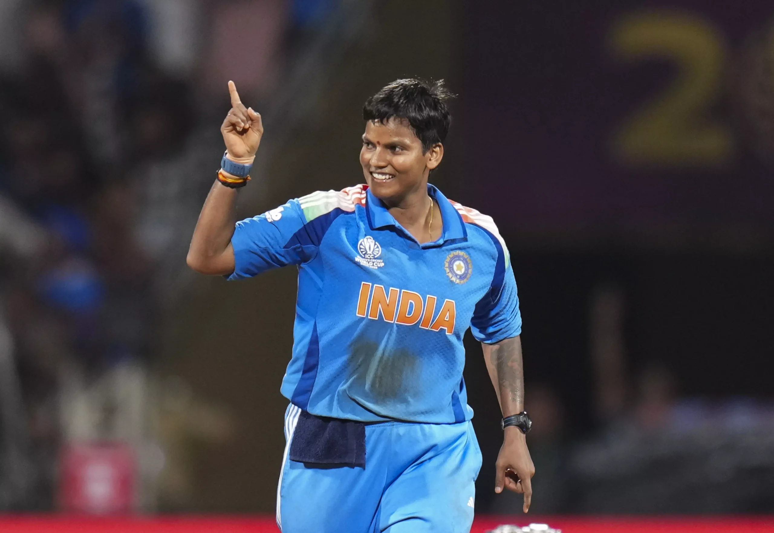 Deepti Sharma playing for Sunrisers Leeds in The Hundred