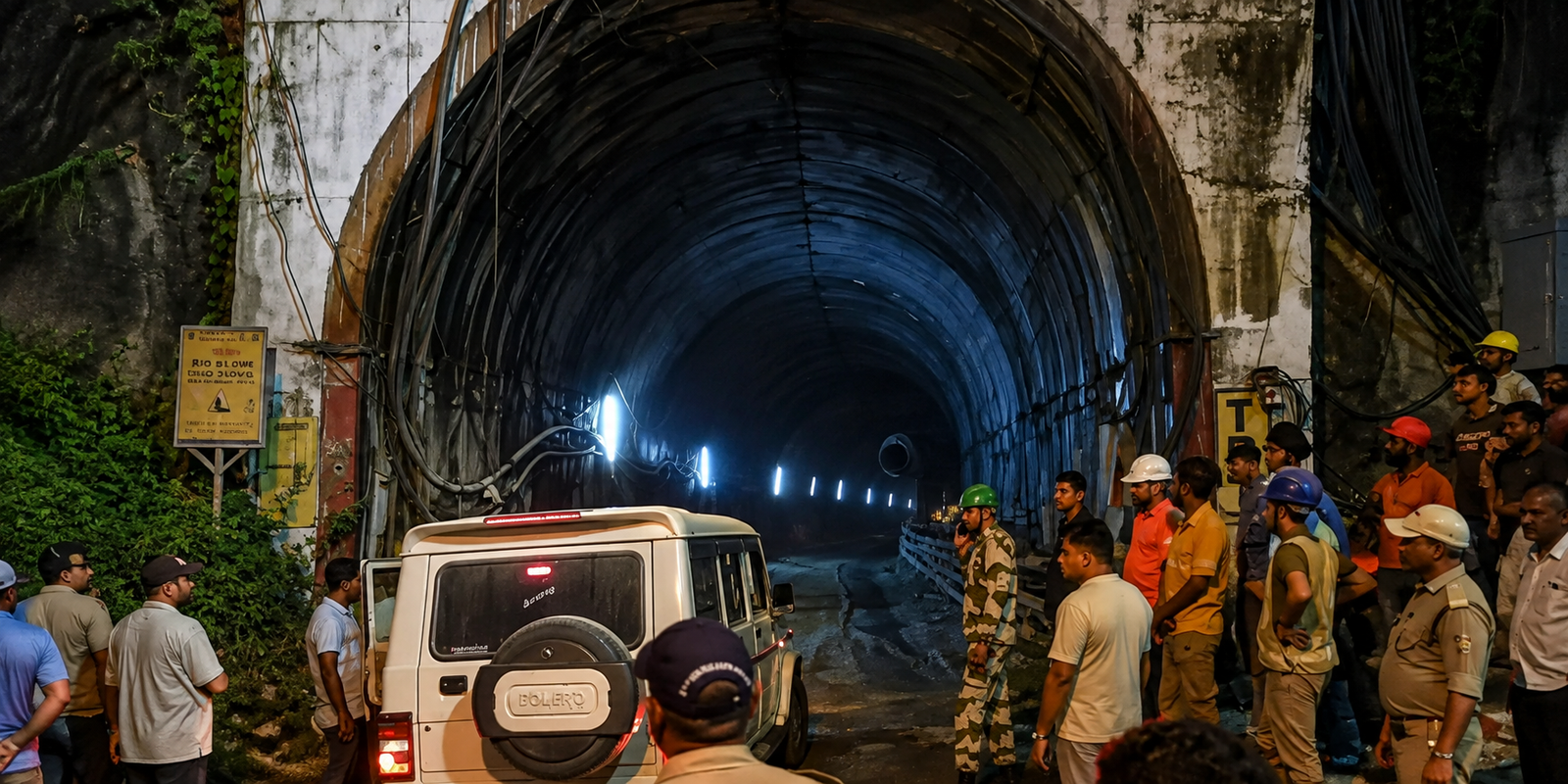 Rescue teams conduct operations inside Chamoli tunnel