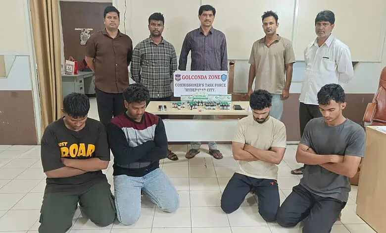Hyderabad Task Force seize bodybuilding injections in Begum Bazar.