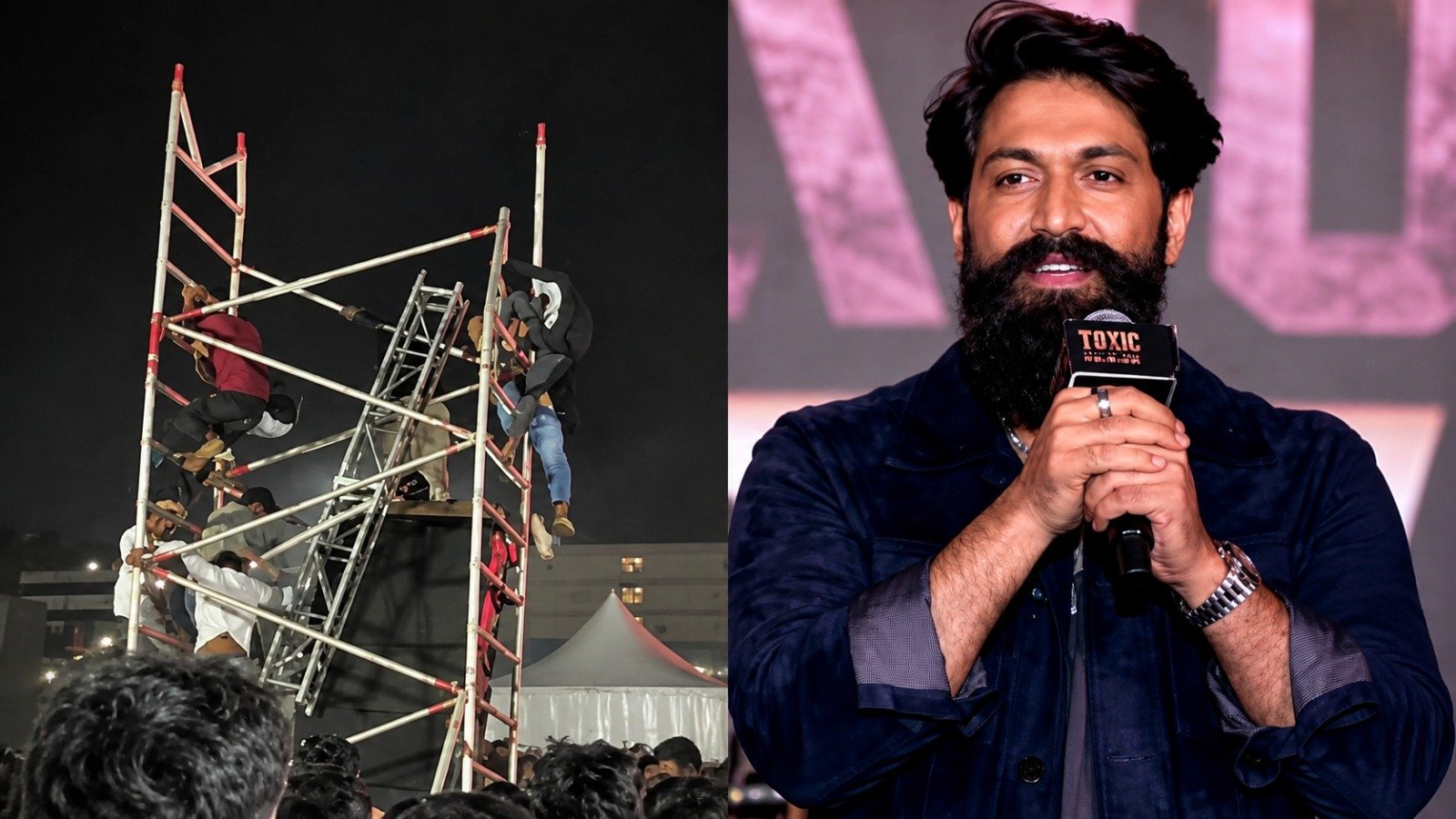 Yash Toxic pre-release event at Malla Reddy University