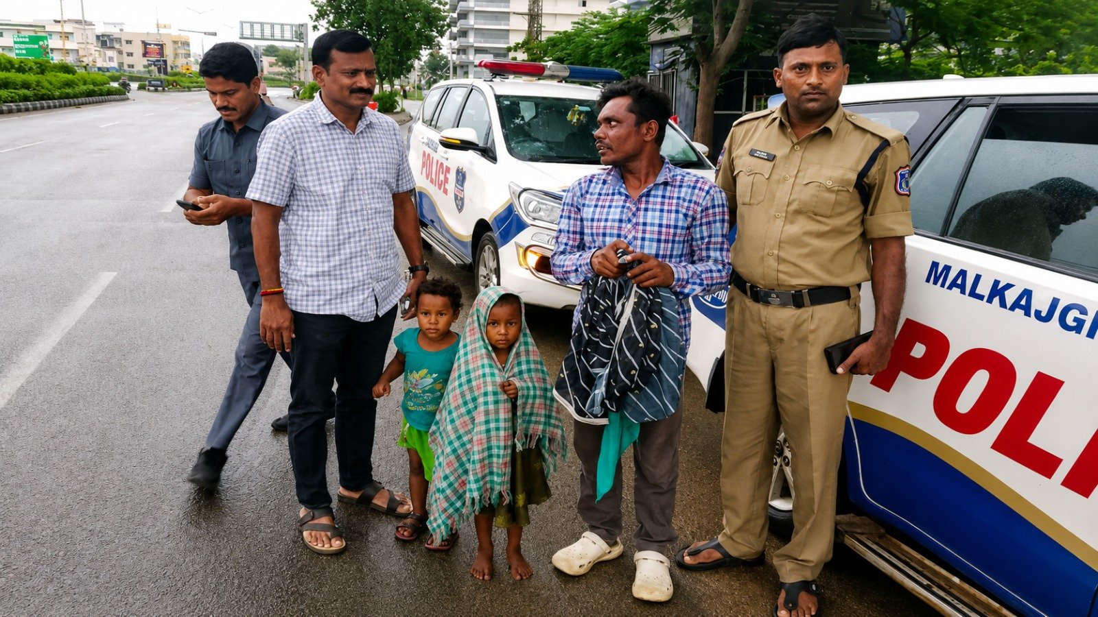 Gachibowli police rescue two kidnapped children safely