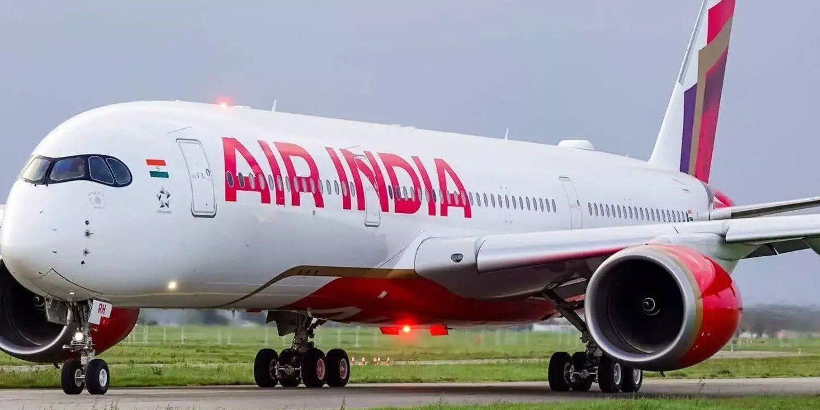 Air India AI 1741 aircraft after bird strike in Patna