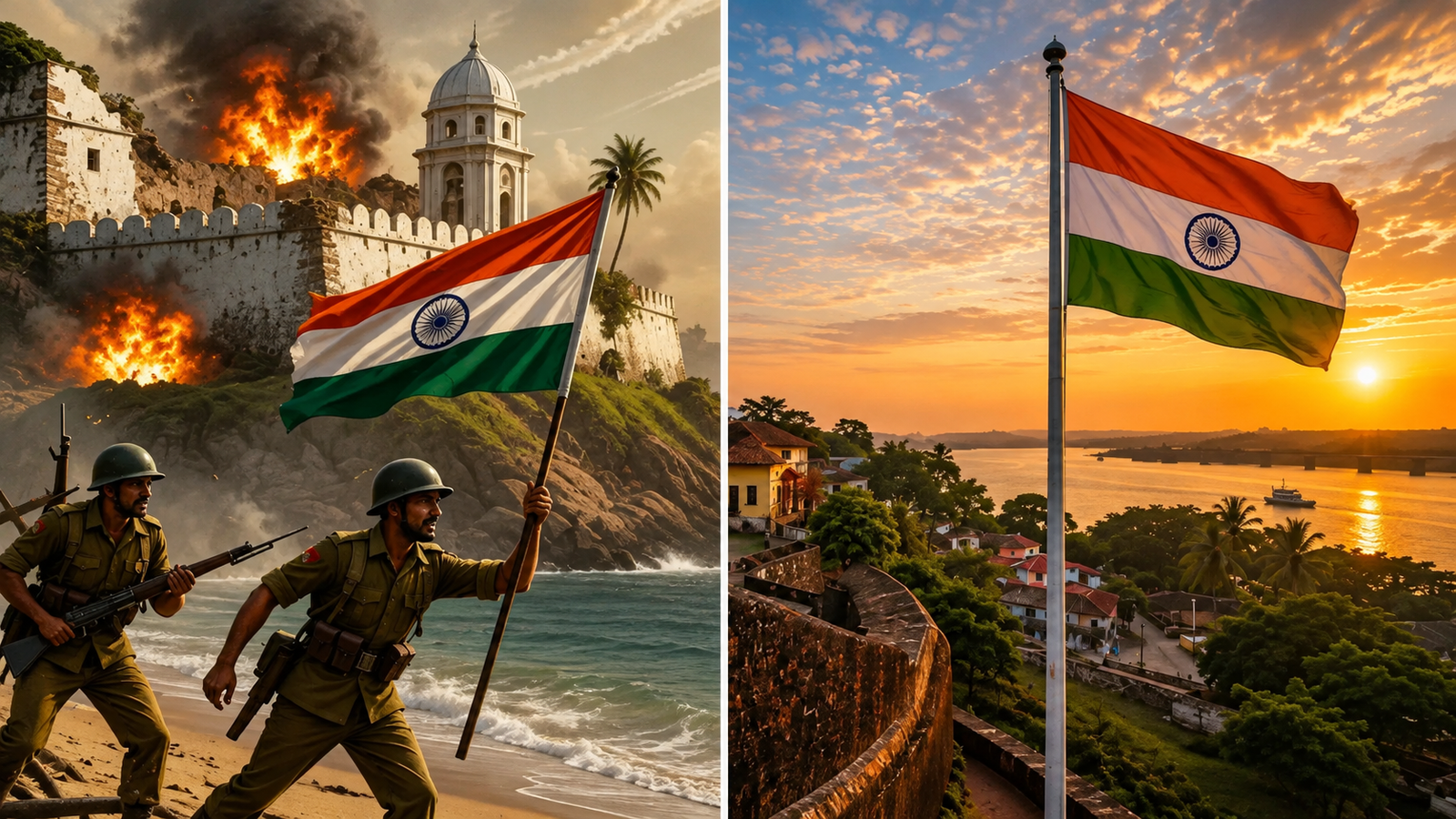 Indian forces during Goa liberation Operation Vijay in 1961