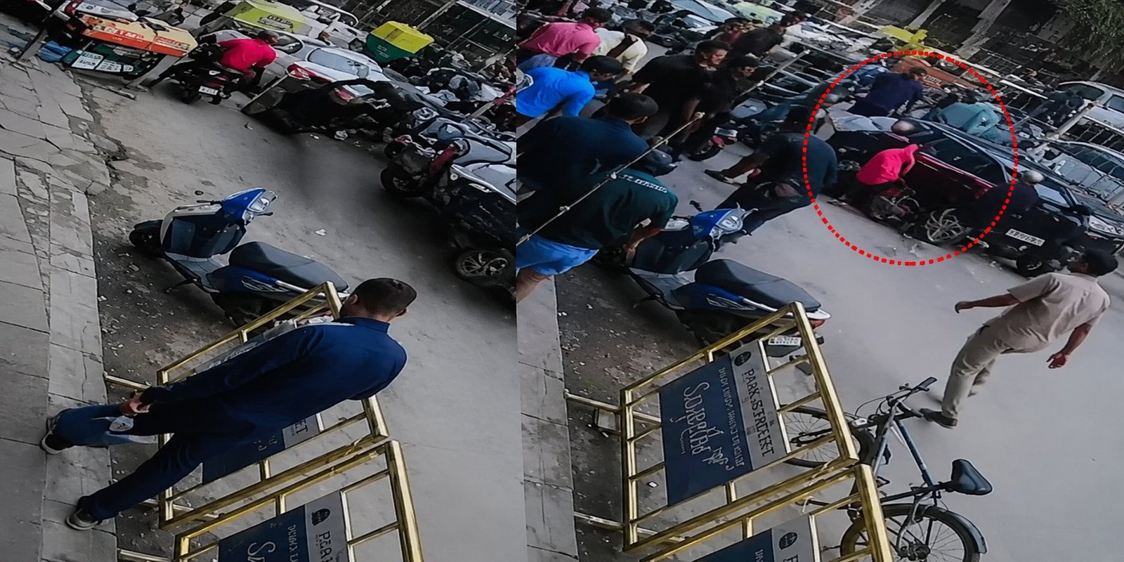 Speeding Baleno crashes into vehicles at Bengaluru traffic signal