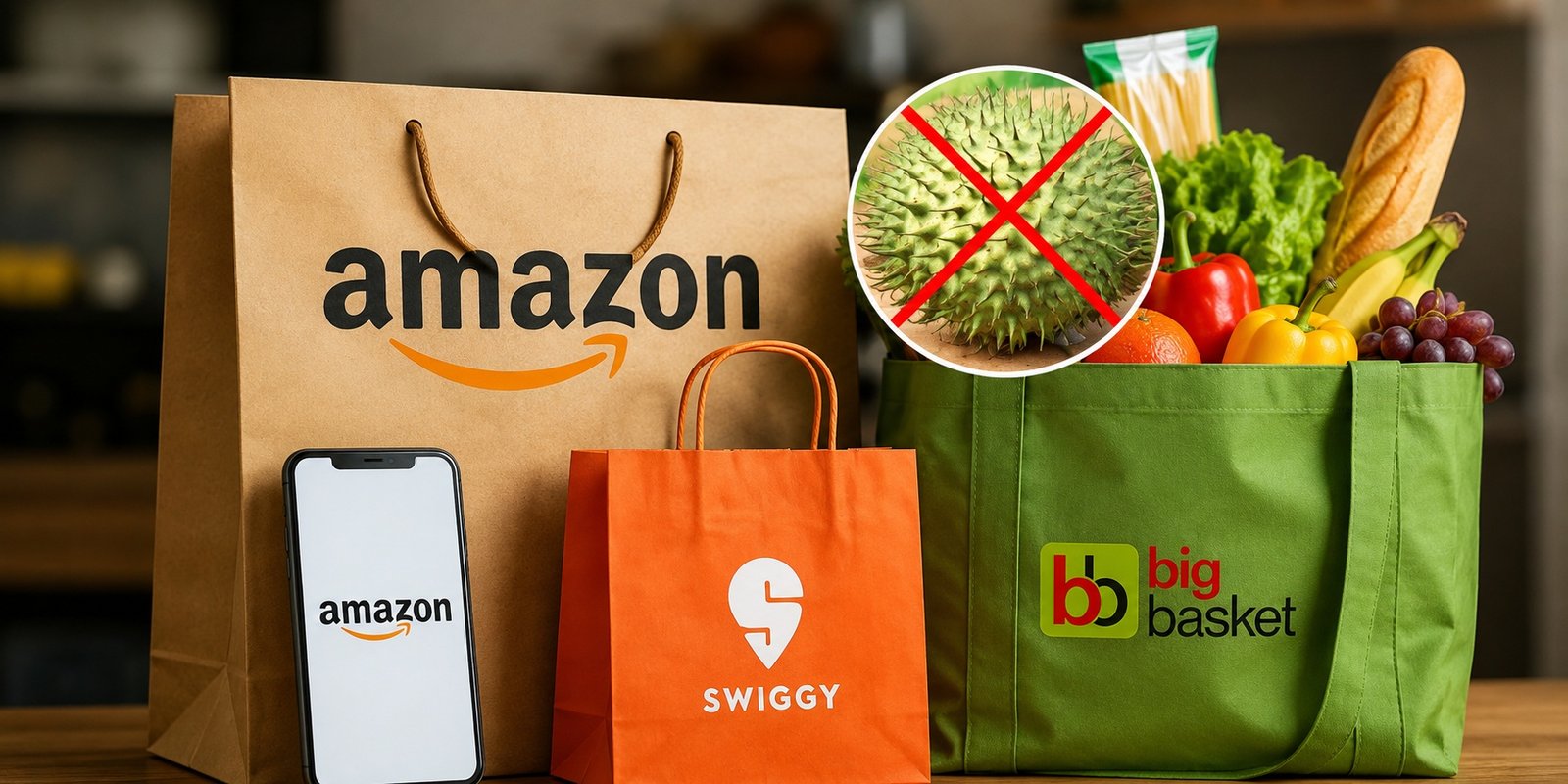 Amazon Instamart Swiggy BigBasket food license suspension in Karnataka