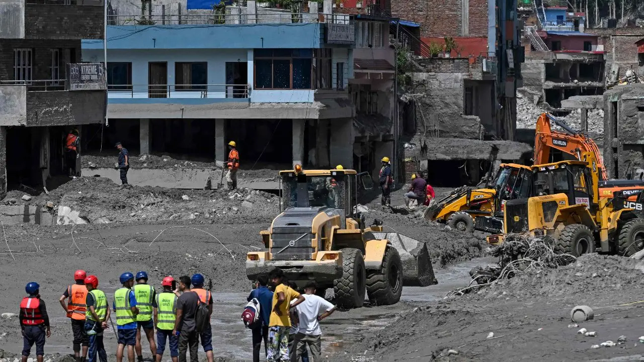 Nepal floods rescue operations and recovered bodies in Chitwan