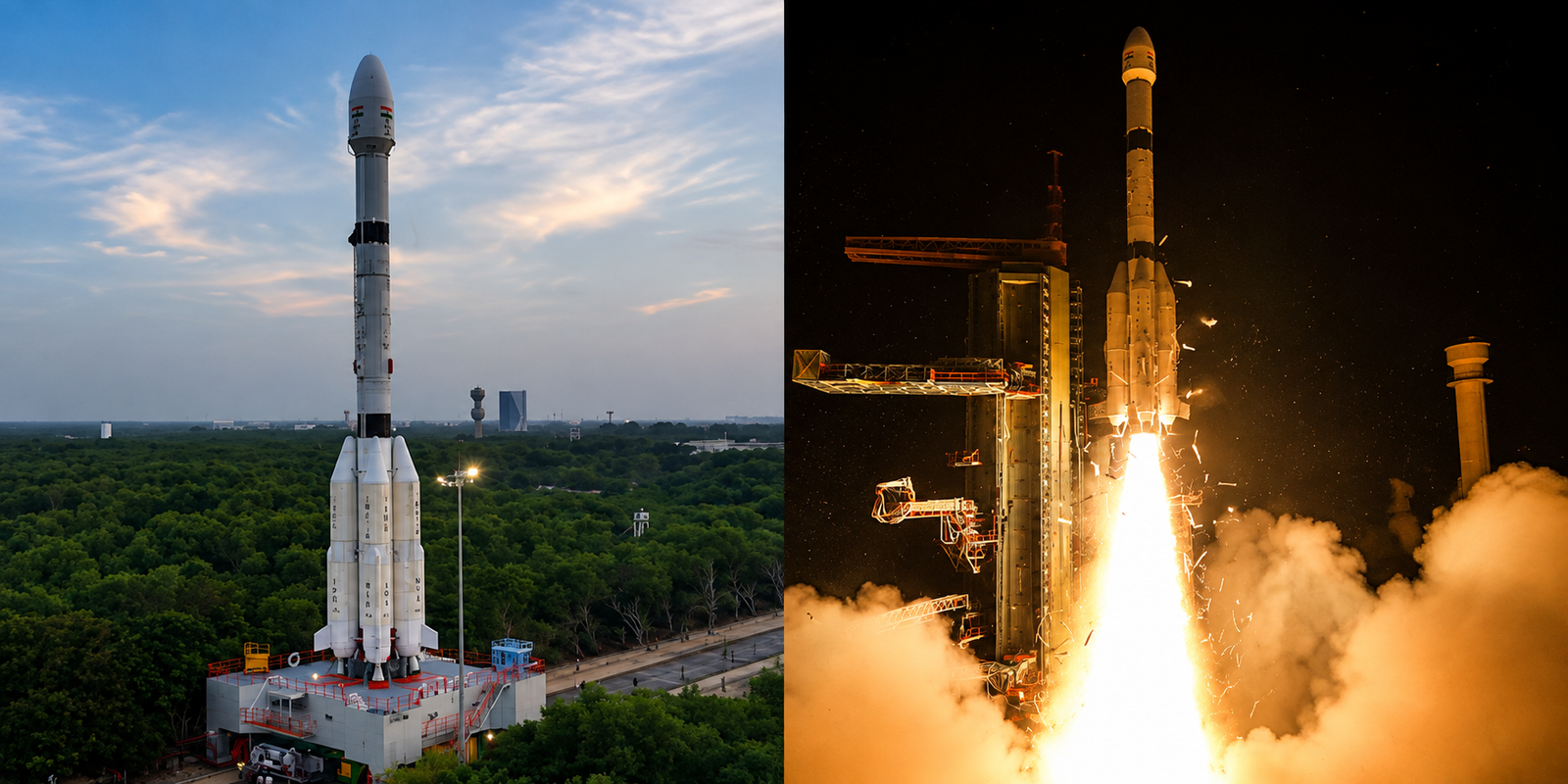 ISRO GSLV-F17 rocket launches EOS-05 from Sriharikota.