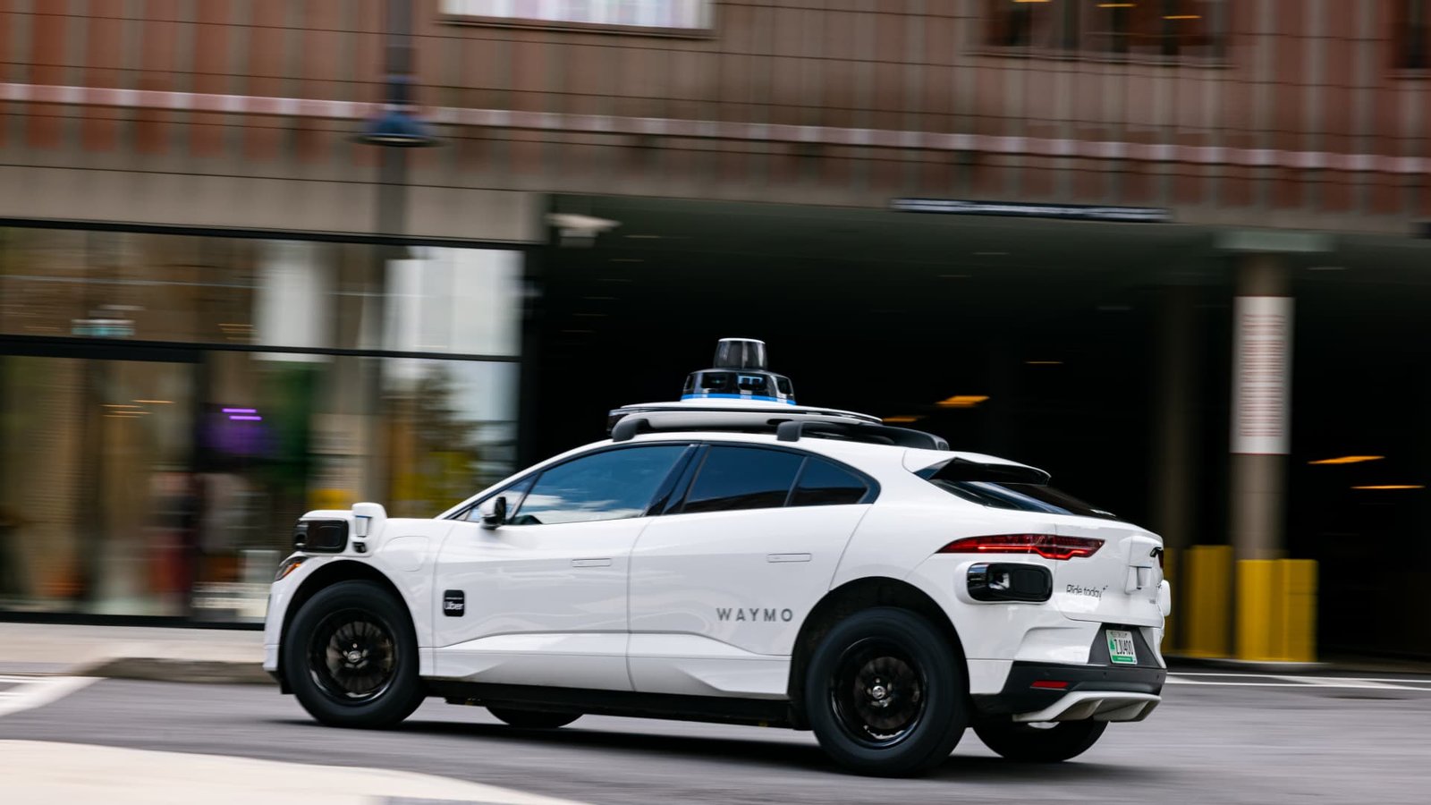 Uber Wayve self-driving electric robotaxi on London streets