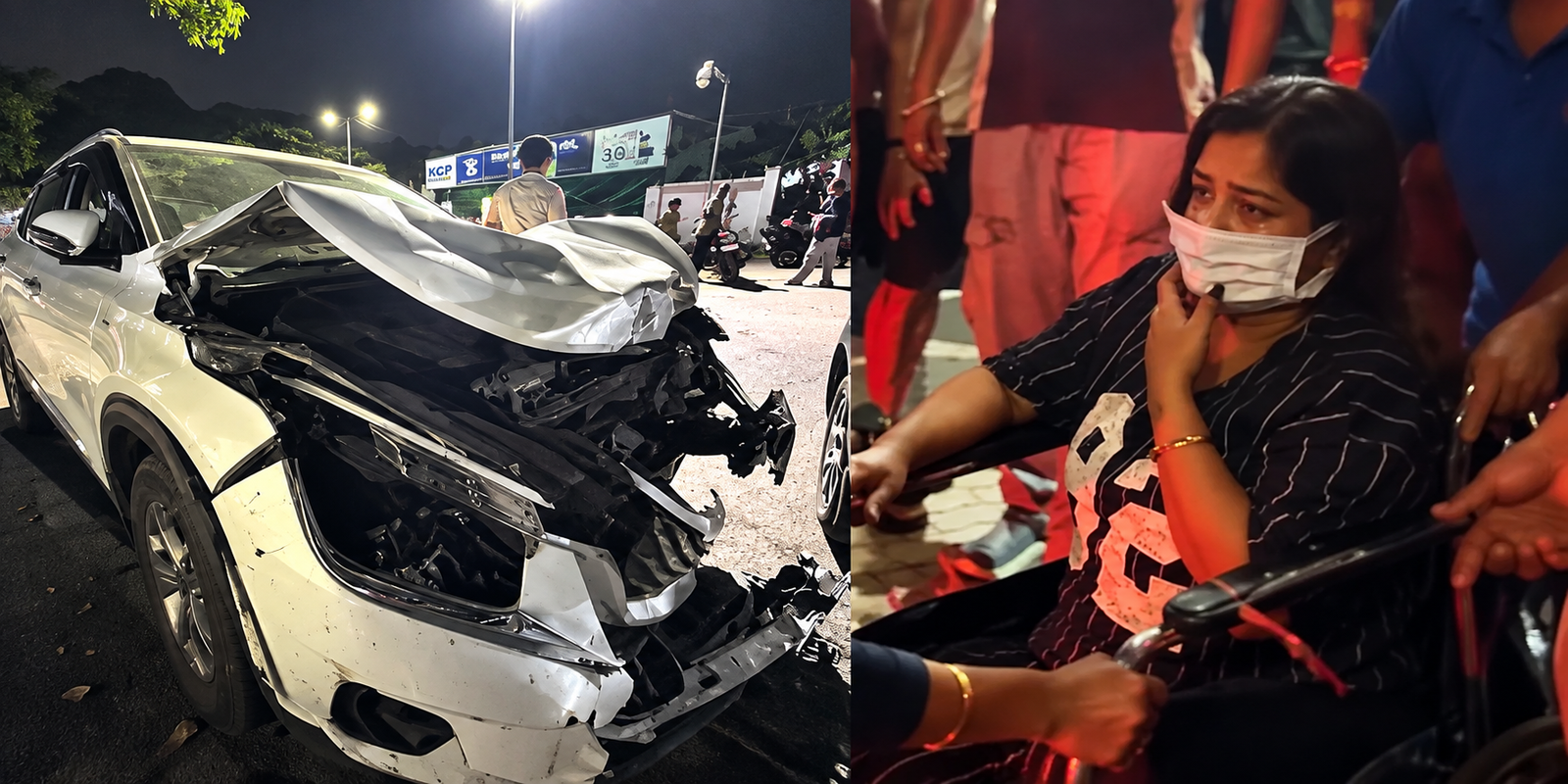 Kia Seltos involved in Nagpur accident near Gorewada area