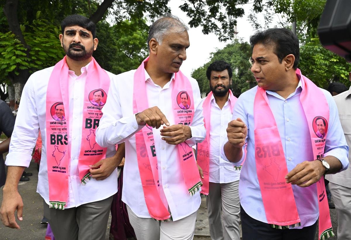 KTR and Harish Rao condemn arrests of BRS MLCs