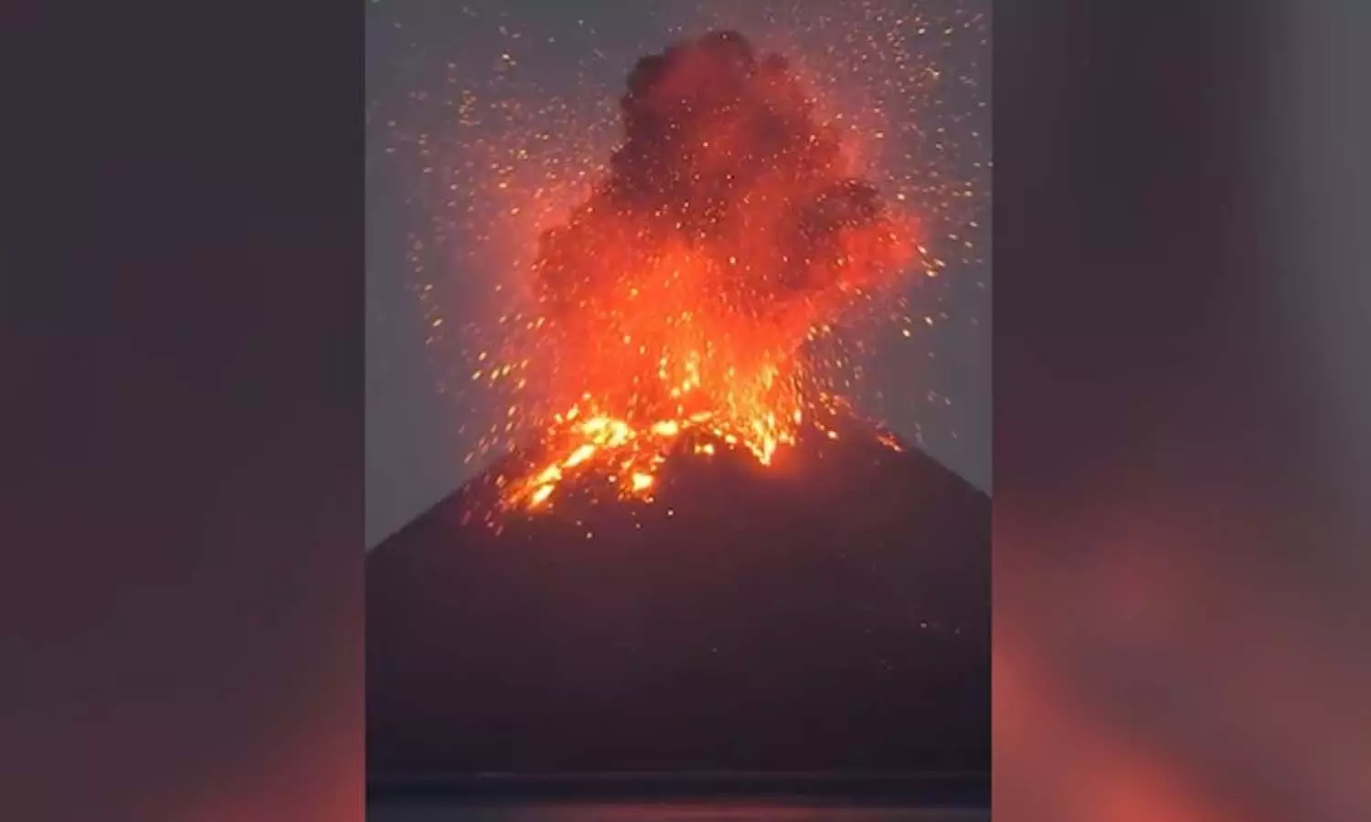 Anak Krakatau volcano erupts, sending massive ash clouds into Indonesia's sky.
