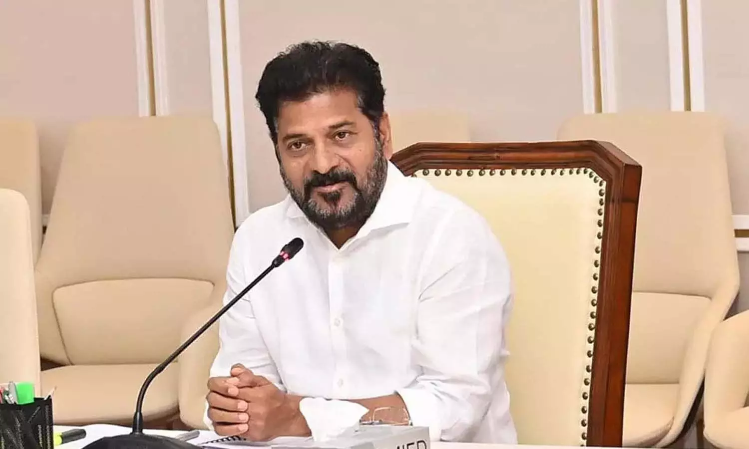 Telangana CM Revanth Reddy speaking at Delhi event