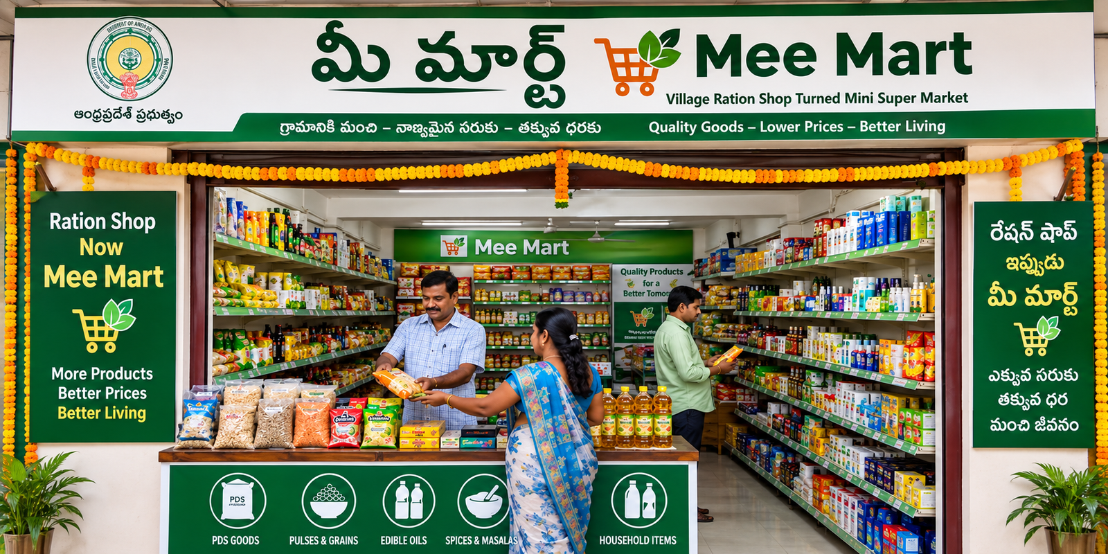 AP government Mee Mart stores offering essential commodities at low prices