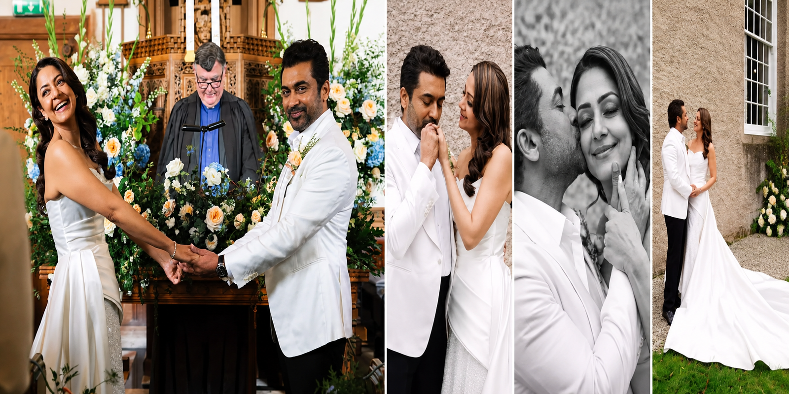 Suriya and Jyothika renew their wedding vows in a church ceremony