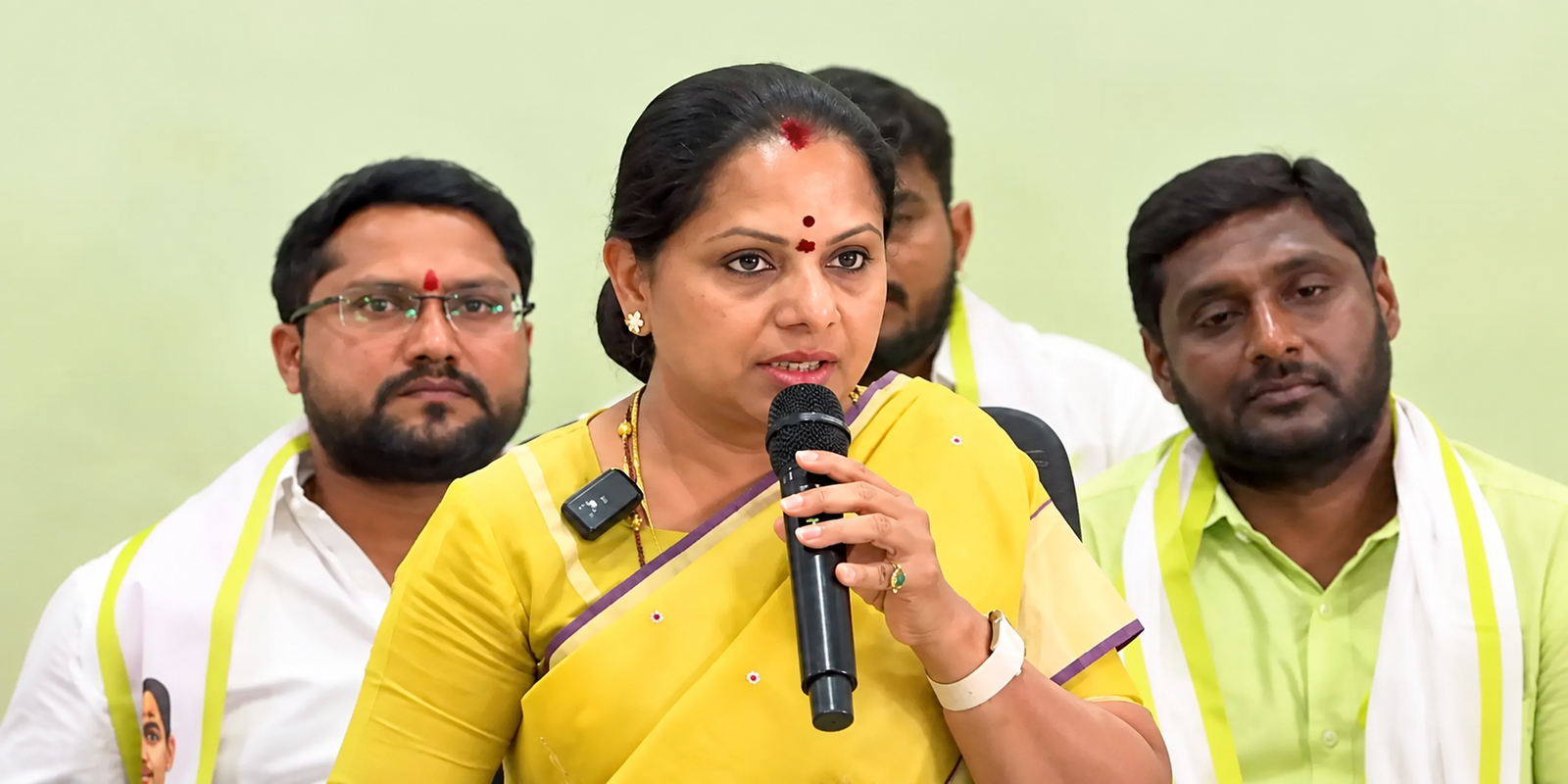 Kalvakuntla Kavitha announces Telangana statewide padayatra plans.