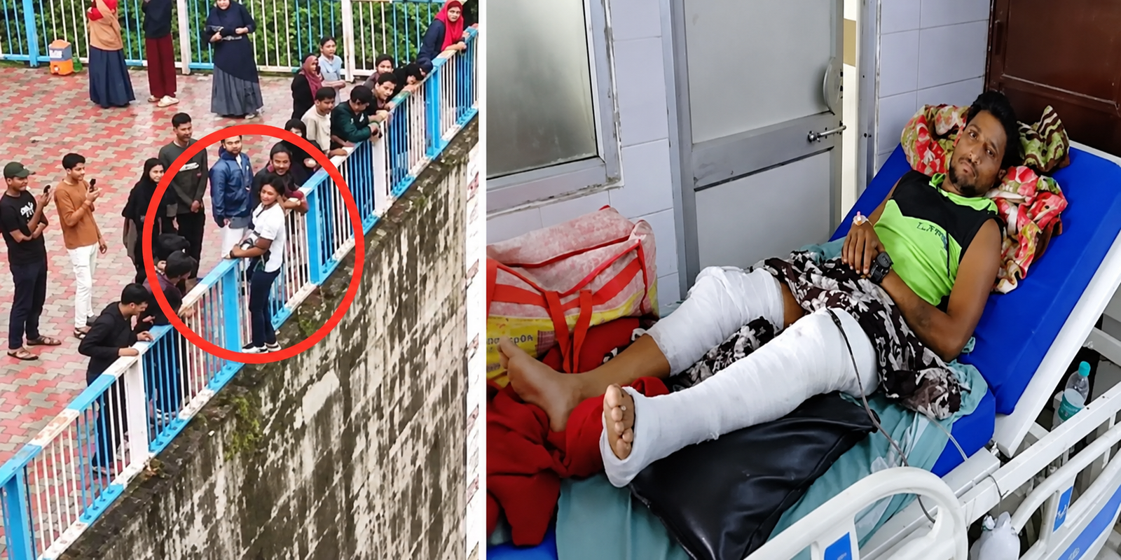 Man injured after 30-foot jump for Instagram reel in Jhansi.