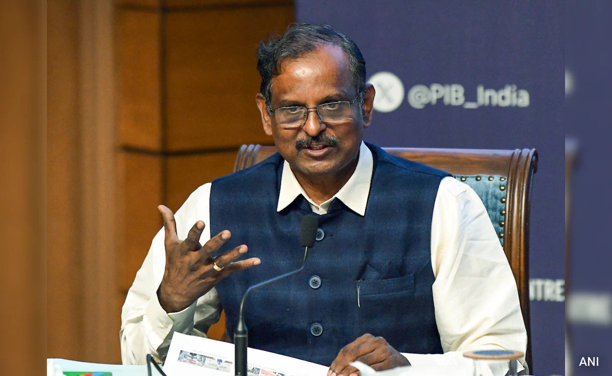 ISRO Chairman V Narayanan speaking at Bengaluru Space Expo