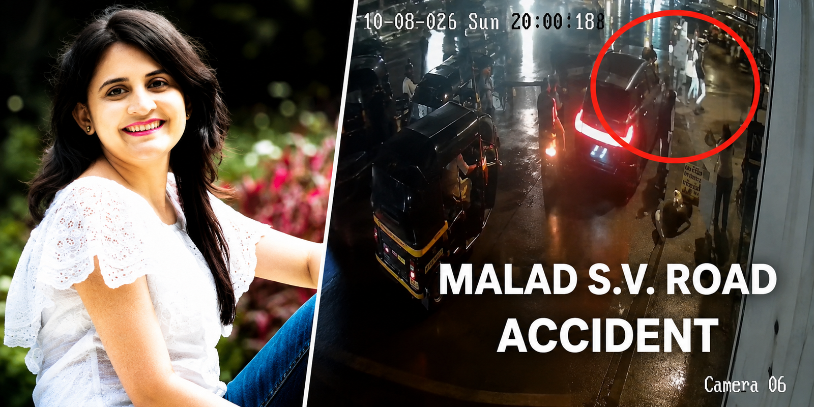 MG Windsor car crashes into vehicles at Malad traffic signal in Mumbai.