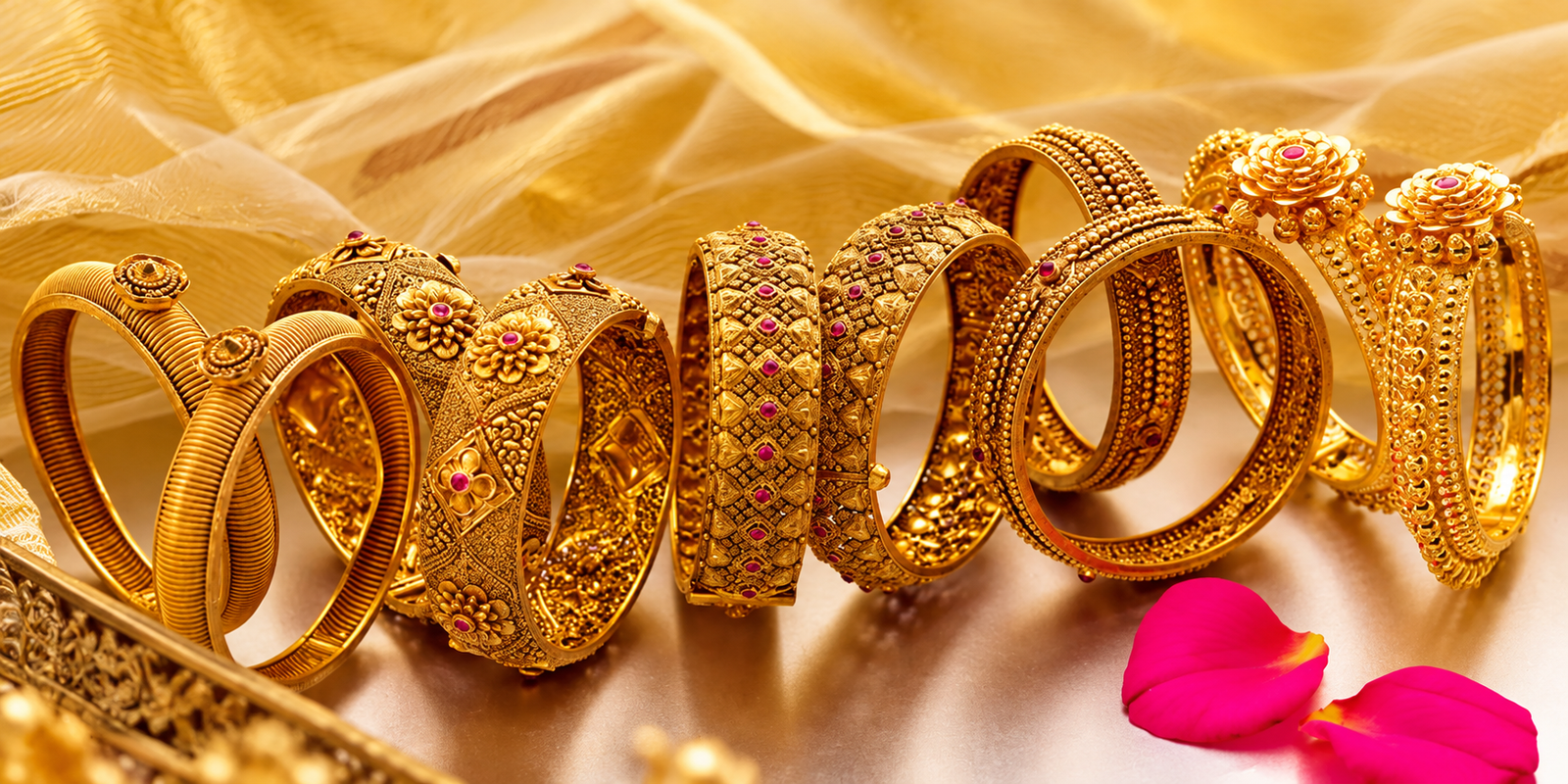 Hyderabad gold and silver prices today with gold bangles