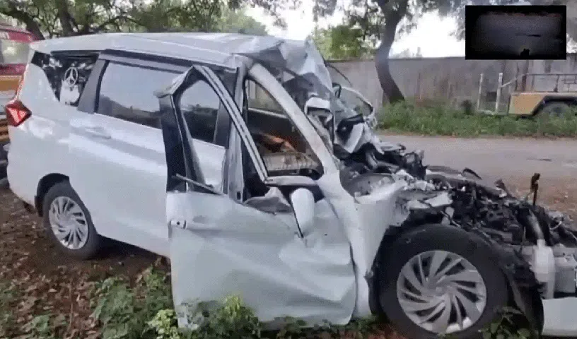 Perambalur road accident involving car and Omni bus