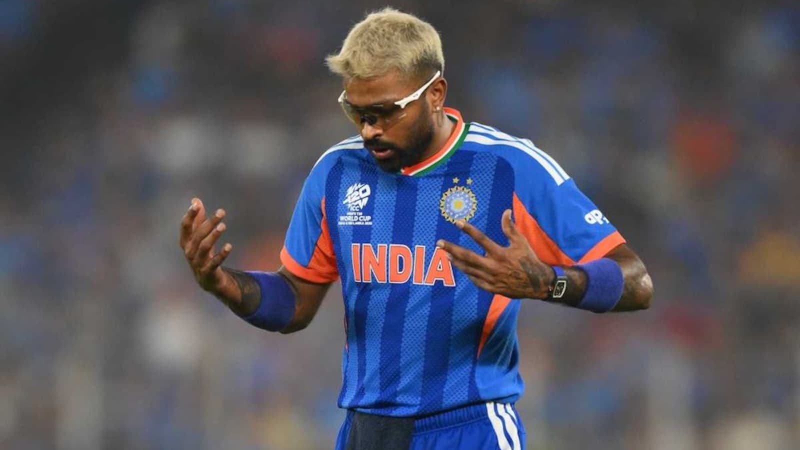 Hardik Pandya during cricket practice session