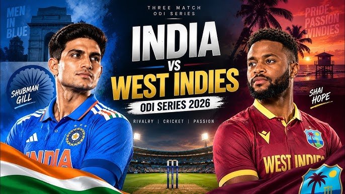 India West Indies 2026 cricket series Schudule