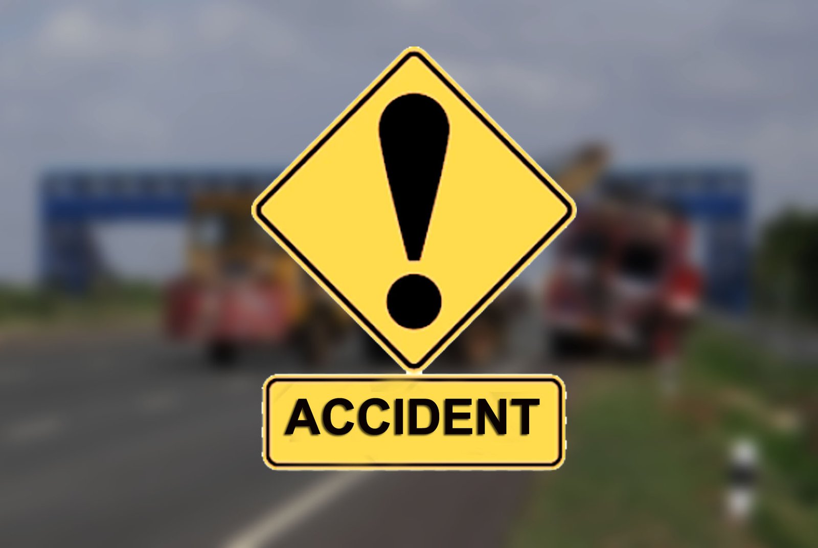 Truck crashes into parked lorry on Medchal ORR during rain.
