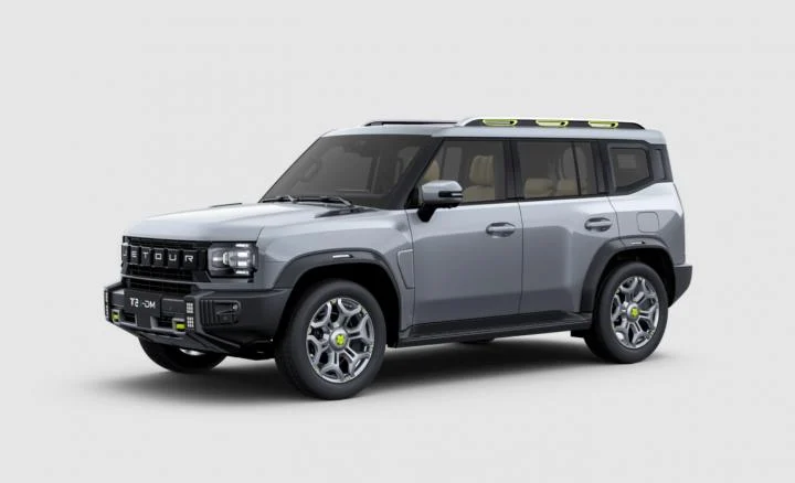 New Toyota Land Cruiser with rugged boxy SUV design
