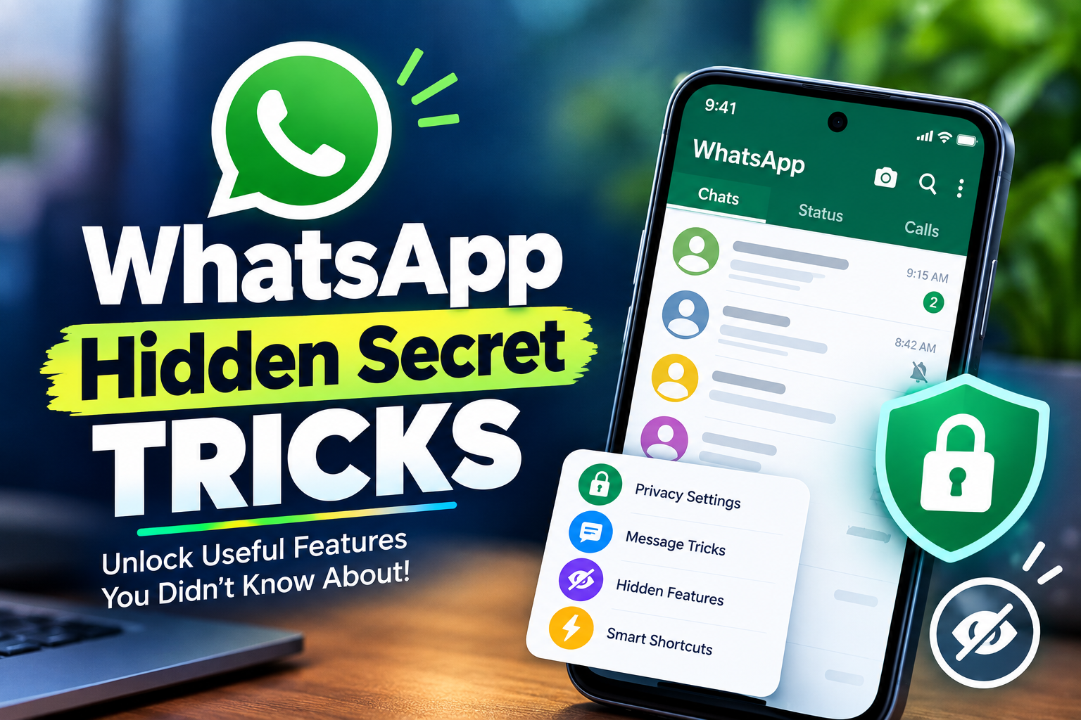 WhatsApp Tricksలో WhatsApp Widget ఉపయోగించడం