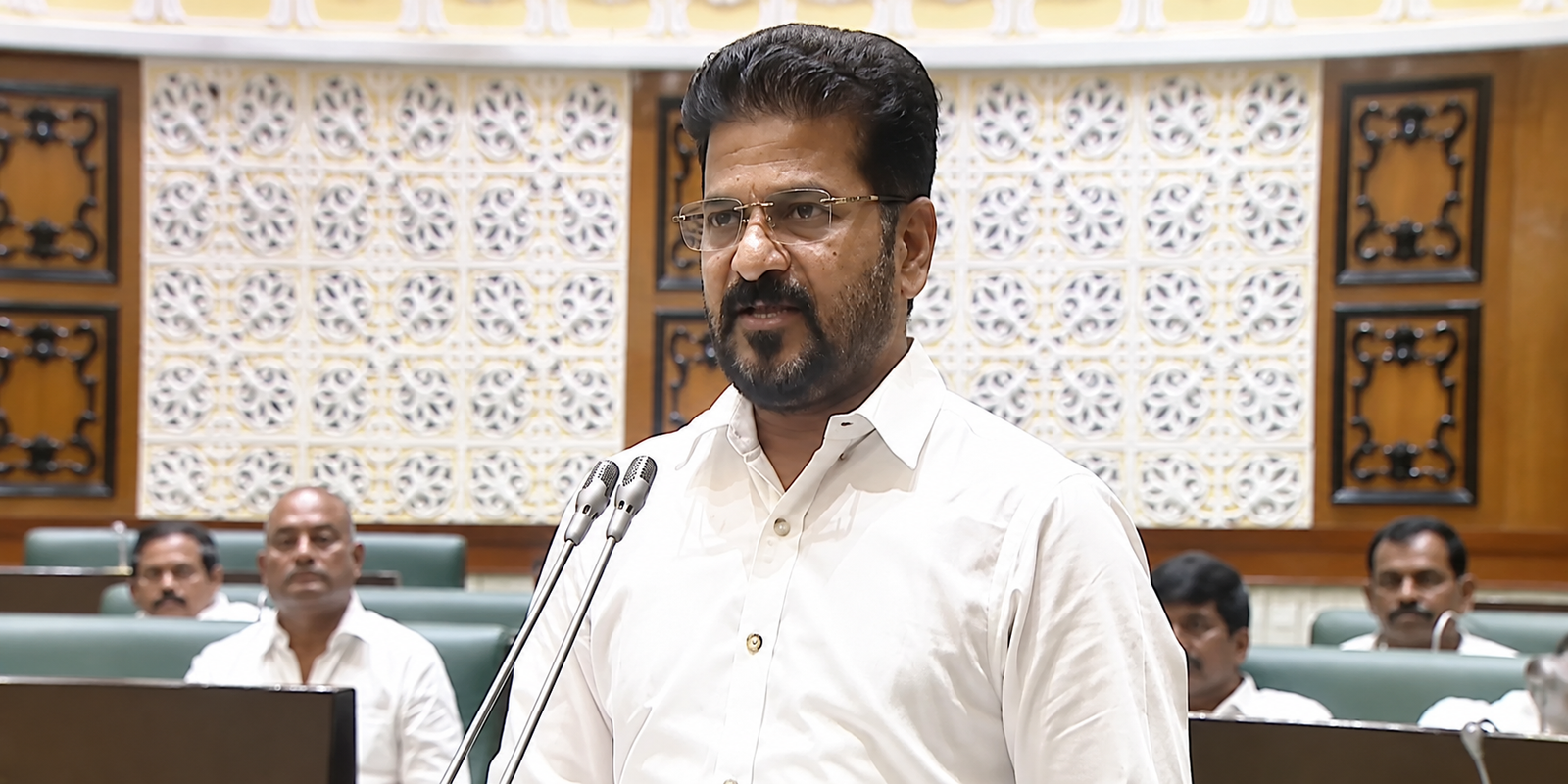 Revanth Reddy speaking about Telangana Assembly developments
