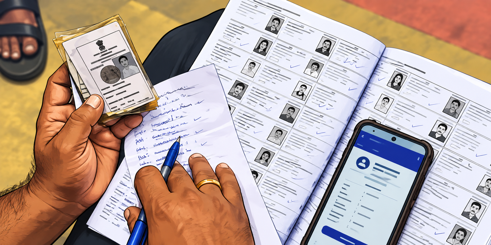 Telangana voter list revision process and election officials