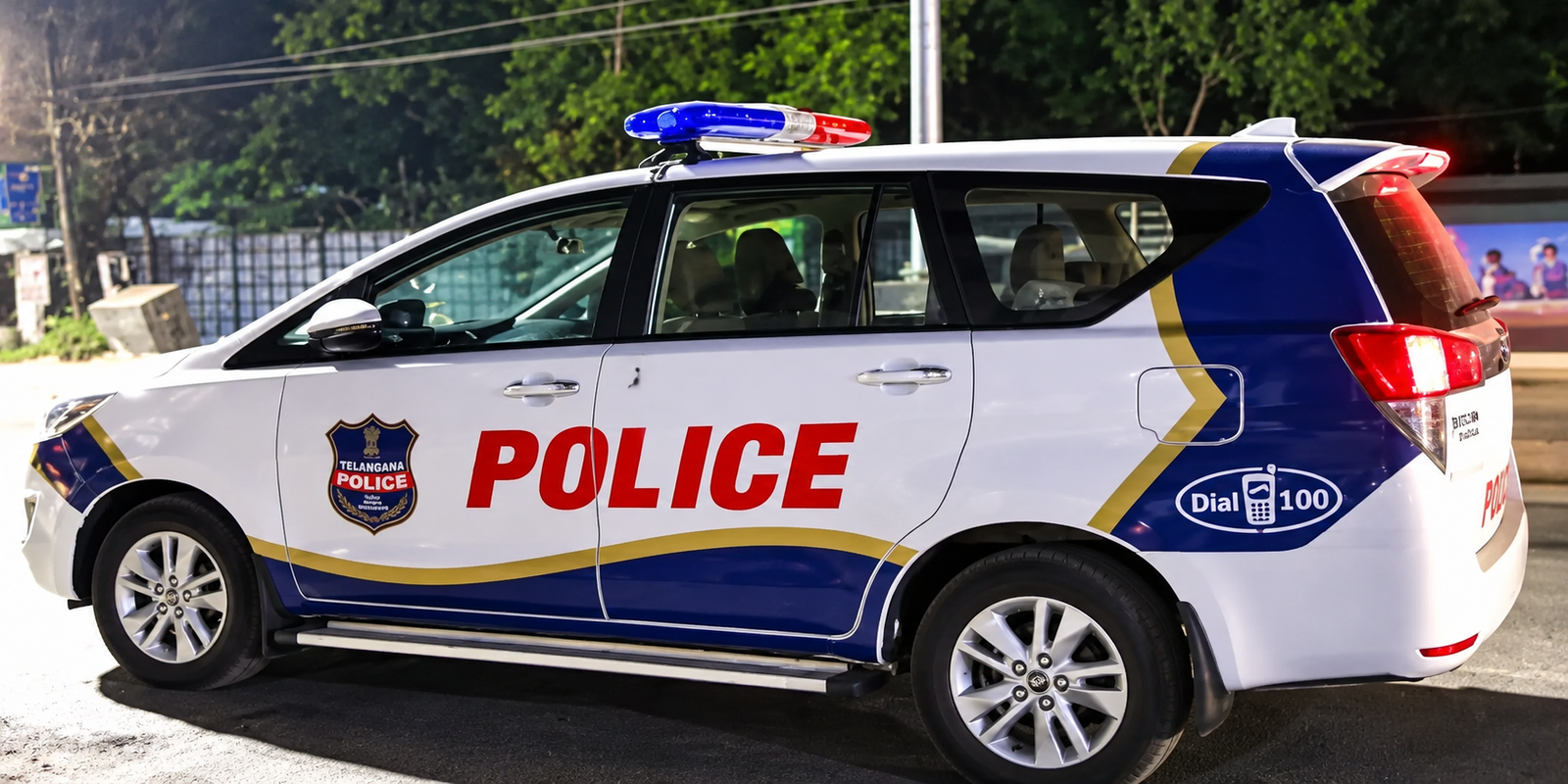 Karimnagar police patrol vehicle involved in the theft incident