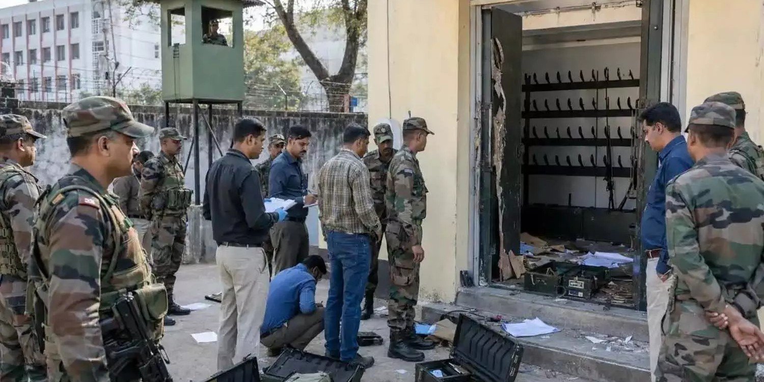 Bollaram Madras Regiment Army arms theft investigation in Hyderabad