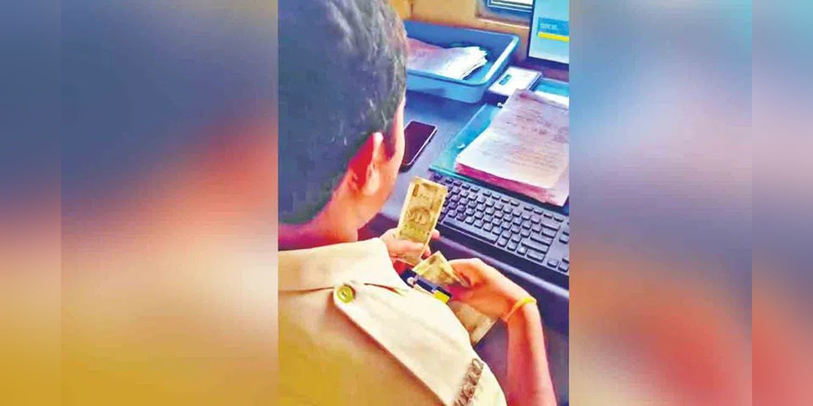 Bandlaguda RTA office after viral money counting video