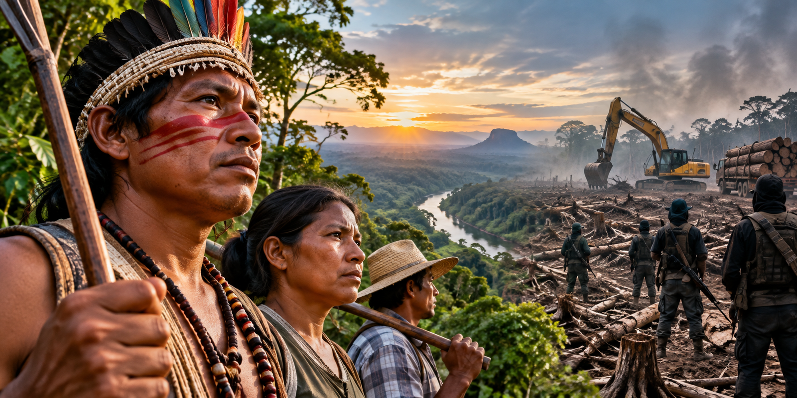 Indigenous environmental defenders facing deforestation and land conflict