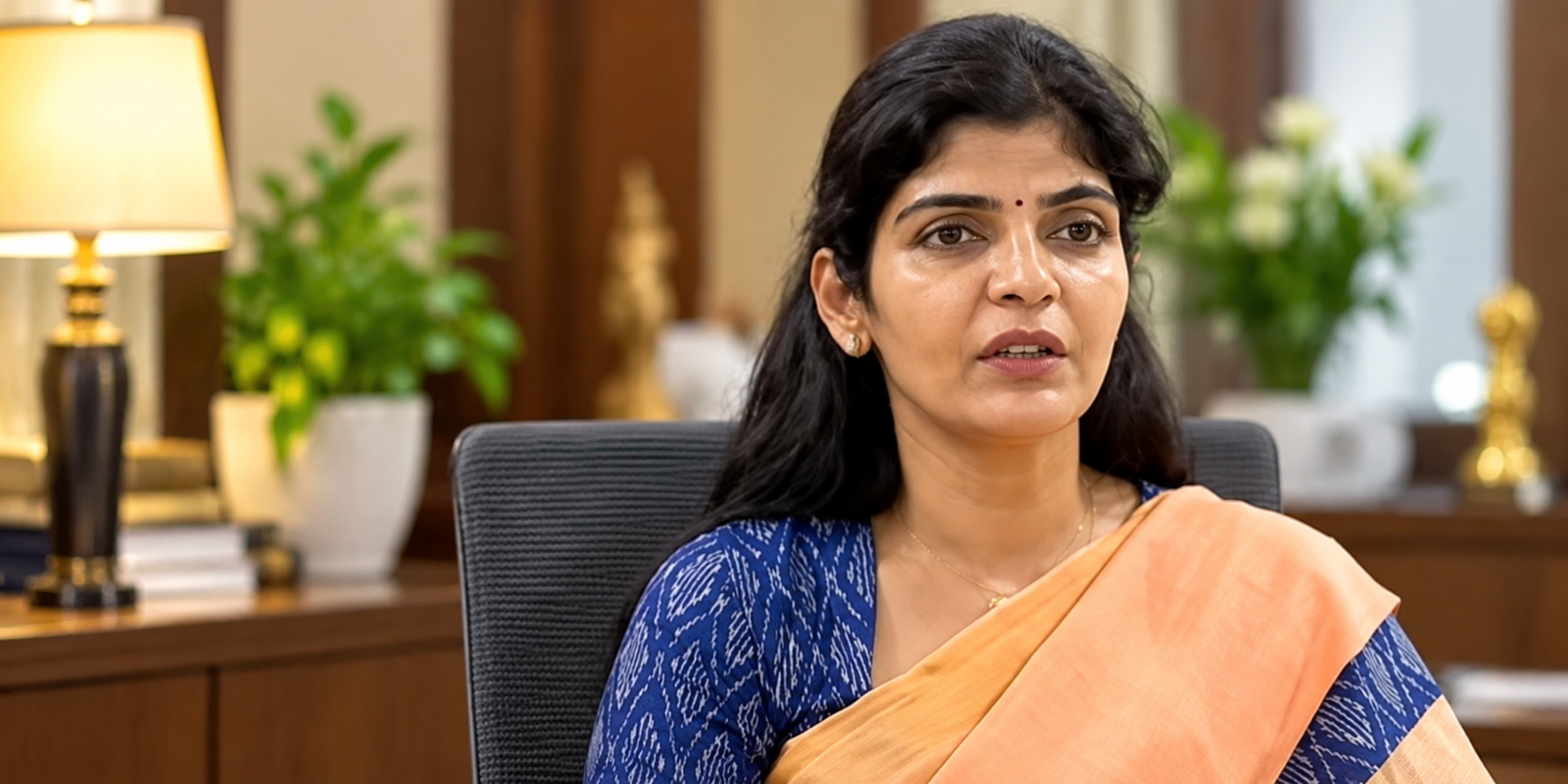 AP Women Commission chairperson Shailaja speaking at stalking awareness seminar