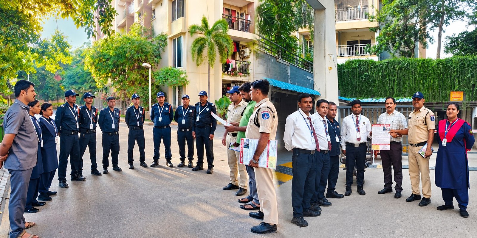 Chandanagar police conducting security awareness in gated communities