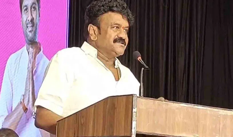 Talasani Srinivas Yadav speaking at BRS meeting in Secunderabad