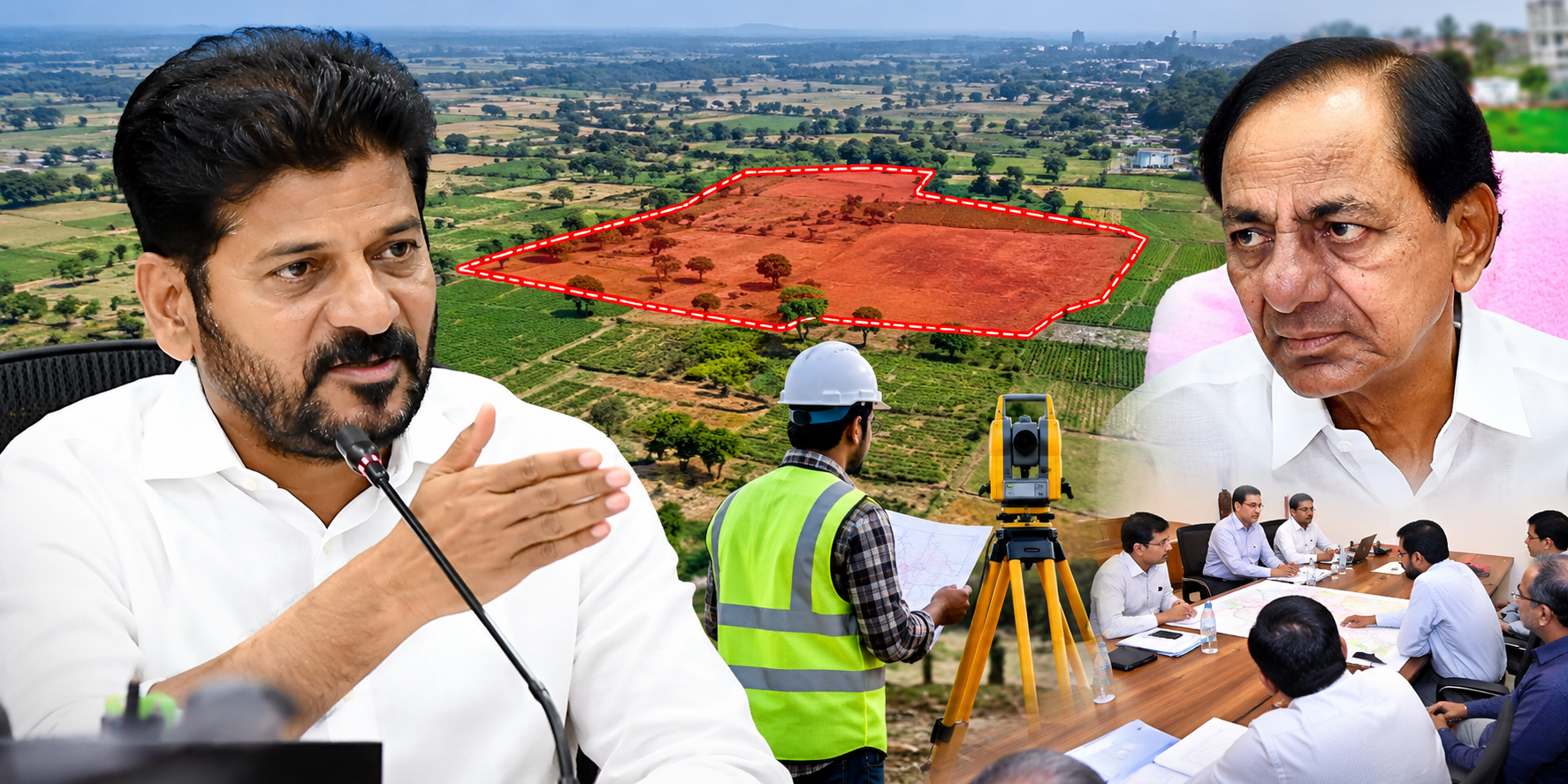 CM Revanth Reddy reviews Erravalli and Venkatapuram land records.