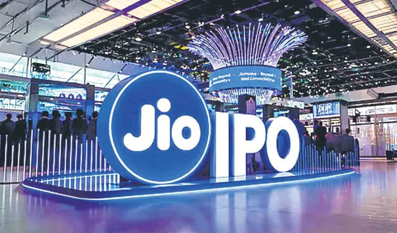 Jio IPO and Reliance Industries stock market listing concept