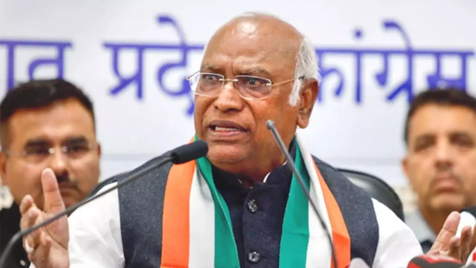 Mallikarjun Kharge speaking about election reforms in Delhi