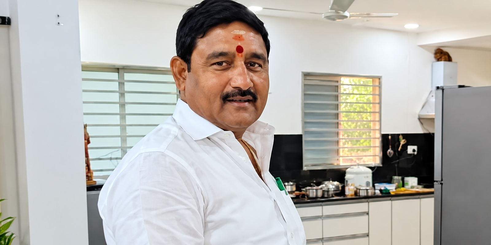 Baddikonda Appalanaidu speaking at a media conference in Vizianagaram