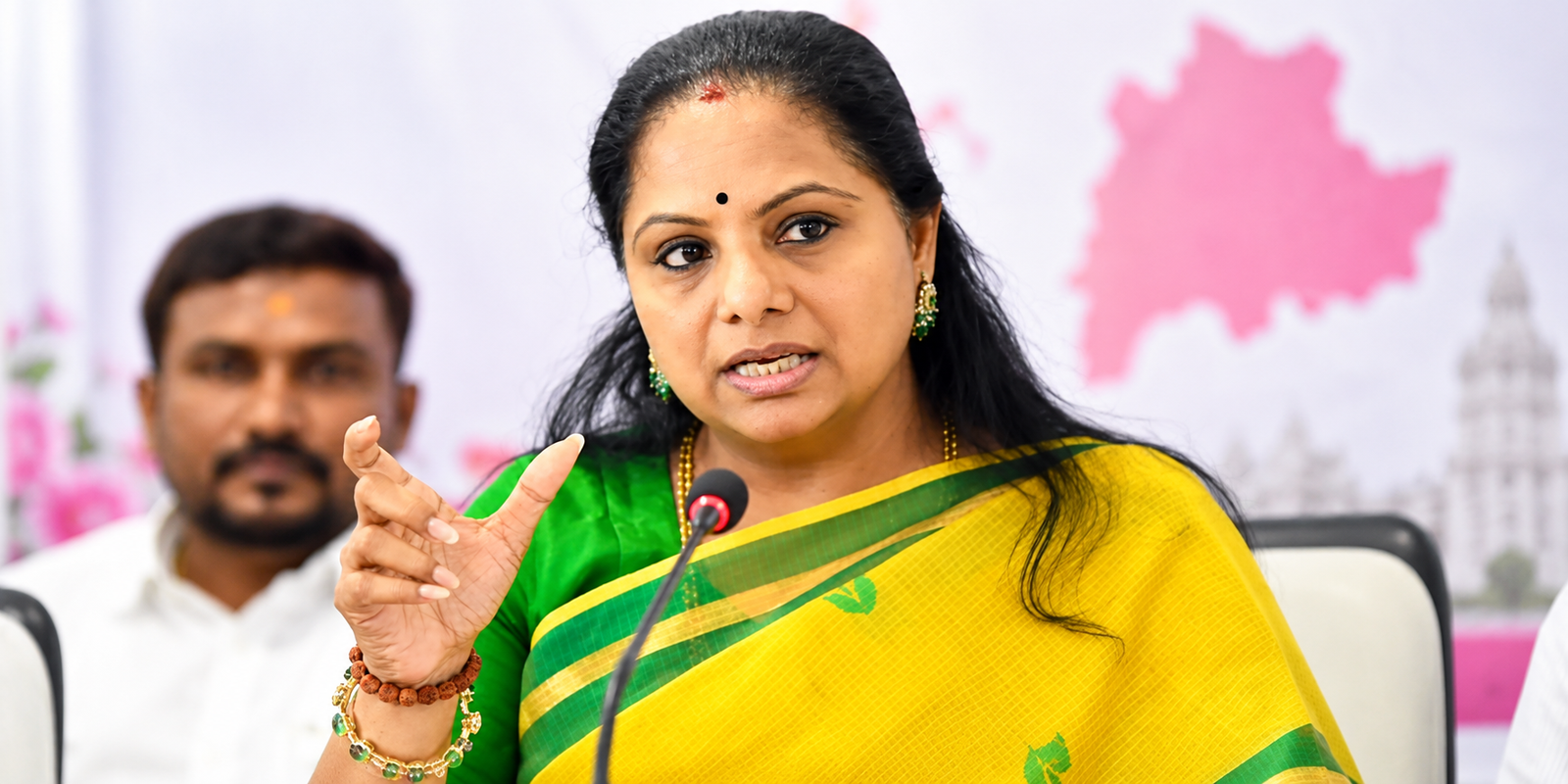 Kalvakuntla Kavitha criticises Telangana government over drought and farmers' issues.