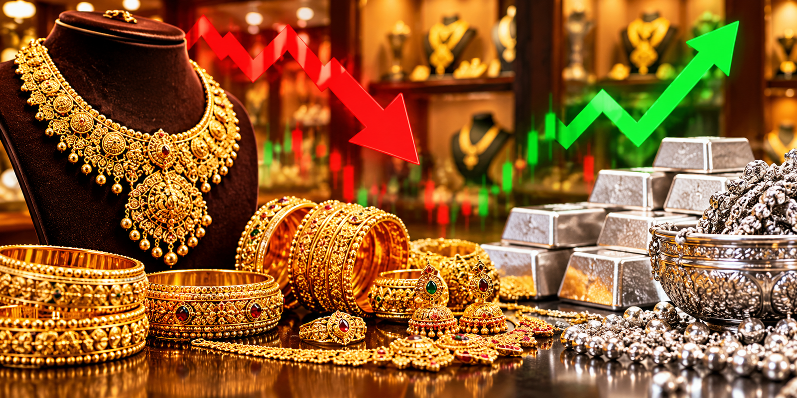 Gold and Silver Prices Fall